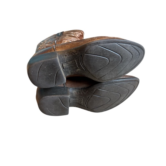 Ariat Brown Embroidered Heeled Boots - Picture 5 of 7